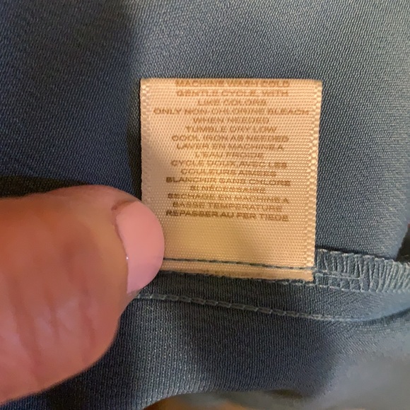 Blue Strappy Prom Dress Midi Asymmetrical Wrap L - Picture 7 of 8